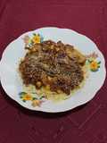 Pasta con tofu, choclo y vegetales -vegano- :)
