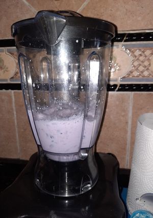 Una foto de Licuado de arándanos (leche violeta)