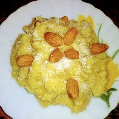 Besan halwa A picture of Besan halwa.