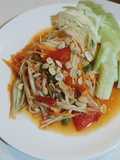 ส้มตำไทยใส่ปลาร้า