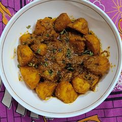 A picture of Masala baby potatoes.