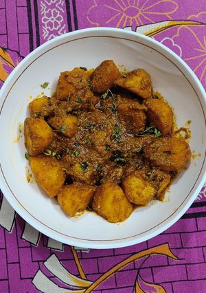 A picture of Masala baby potatoes.