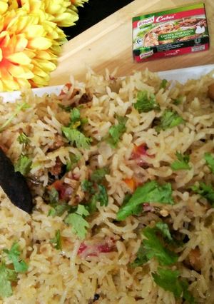 A picture of Chana pulao.