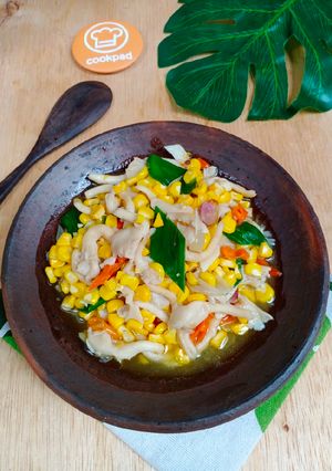 Foto resep Tumis Jamur Tiram Jagung Pedas