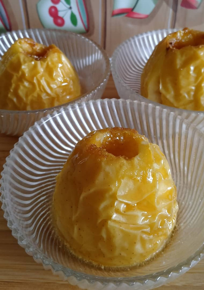 Una foto de Manzanas asadas en freidora de aire/airfryer