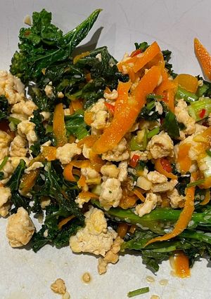 A picture of Turkey chilli stir fry.