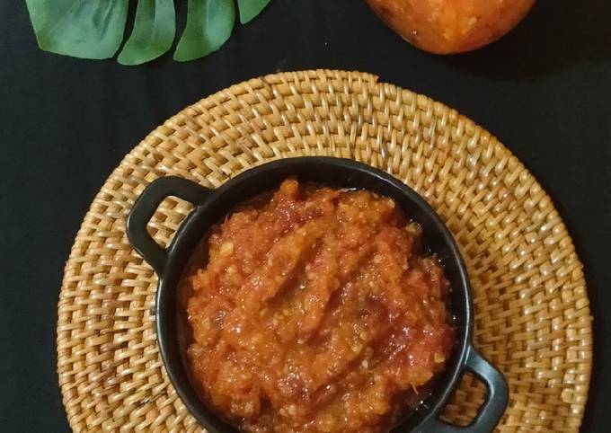 Seruit Lampung with sambal terasi and rice