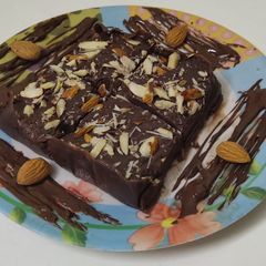 A picture of Almond chocolate fudge.