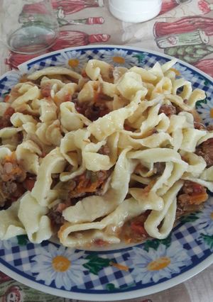 Una foto de Fideos caseros