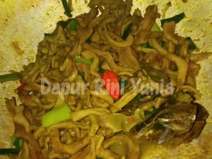 Cara Gampang Membuat Resep Usus ayam bumbu kuning simple yang  Bikin Ketagihan Anti Ribet, Lezat