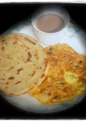 A picture of Desi omelette.