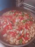 Frijoles de la olla mexicanos 🇲🇽 a mi estilo. Barajitas con jitomate 🍅🧅 cebolla y cilantro