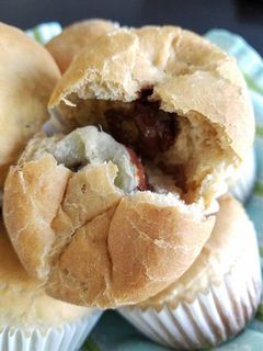 A picture of Café au lait & Choco Banana Buns.