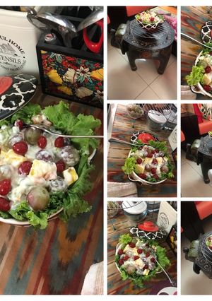 A picture of Russian Salad 🥗 (Veg & Non-veg both).