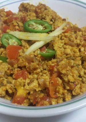 A picture of Stir Fried Chicken Keema.