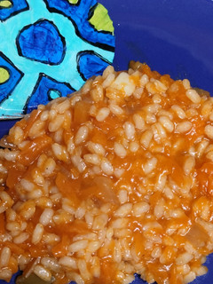 Una foto de Arroz con calabaza