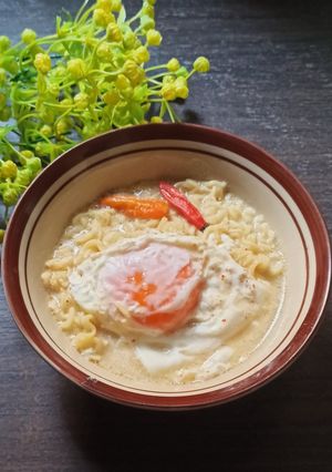 Foto resep Mie Instan Kuah Santan