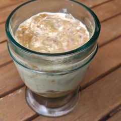Gooseberry fool (with creme fraîche) A picture of Gooseberry fool (with creme fraîche).
