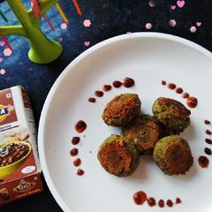 A picture of Harabhara chole tikki.