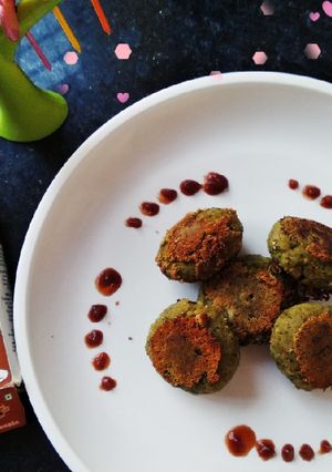 A picture of Harabhara chole tikki.