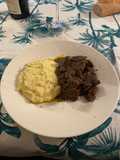 Spezzatino al barolo con Purea