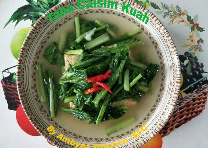 Resep Tahu Caisim Kuah Oleh Ambyar Kitchen Emilys Food Collections