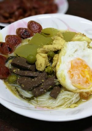 รูปของ แกงเขียวหวานไก่ ไม่ใส่กะทิ (ใช้นมสดแทนเด๊อหล่า)