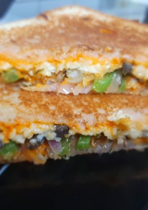 A picture of Pizza sandwich.
