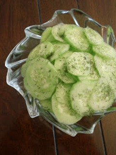 Una foto de Ensalada sueca de pepinos ©