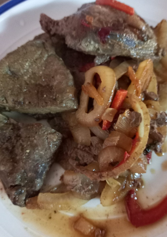 Una foto de Hígado encebollado
