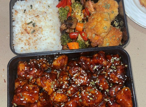 A picture of Low carb Orange chicken recipe.