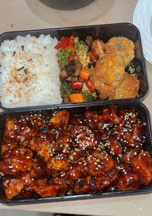 A picture of Low carb Orange chicken recipe.