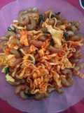 Maklor (makaroni telor) + mie simpel