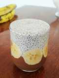 Pudin de choco chía y plátano