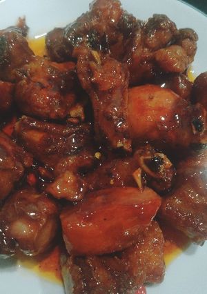 Hình của món Sườn xào chua ngọt.