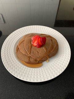 Una foto de Panqueques de chocolate dietéticos