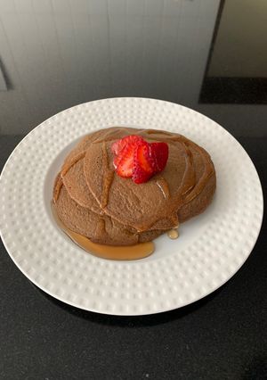 Una foto de Panqueques de chocolate dietéticos