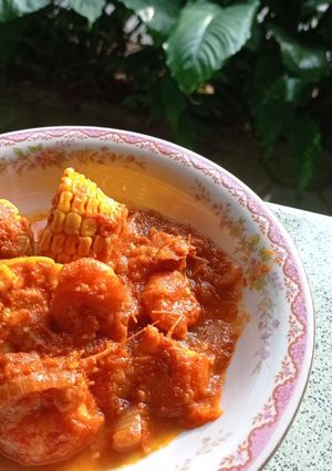 Foto resep Udang Jagung Manis Saus Padang