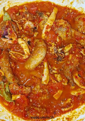 Foto resep Balado Cumi & Telur Ikan Laut
