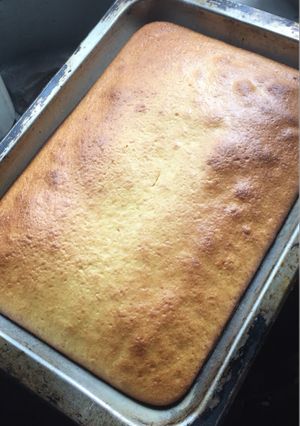 Una foto de Torta de durazno 🍑 licuada