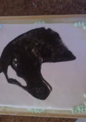 Una foto de Decoración: torta pintada