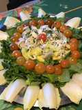 Salade de cresson aux jeunes endives, tomates cerises et persil