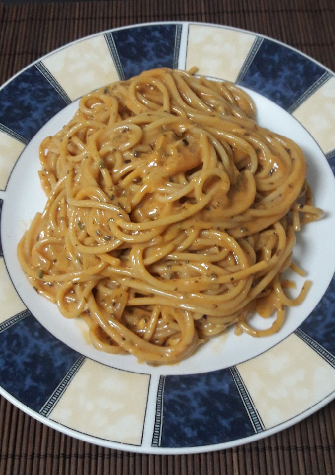 Una foto de Espaguetis con salsa de vodka