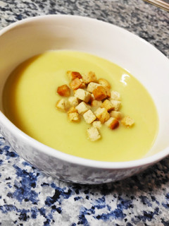 Una foto de Crema de puerros