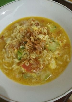 Foto resep Sayur Oyong Mie Telur