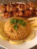 Rice with Shish Tawook - Delicious 😍😋