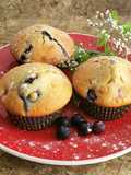 Muffins de fresas y arándanos ♥️
