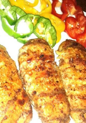 صورة لوصفة صدور الدجاج بحشو جبنة شيدر