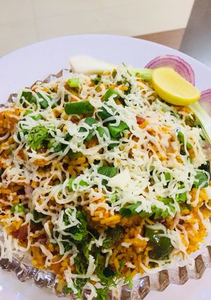 A picture of Cheese Tawa Pullav.