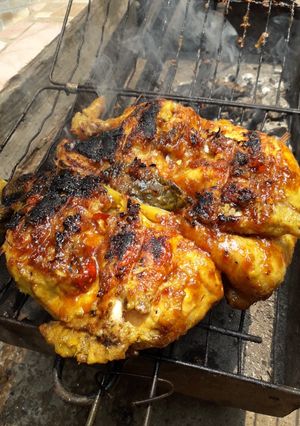 Foto resep Ayam betutu bakar pedas